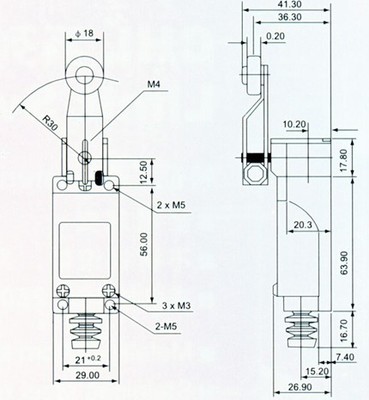 MONJEU行程开关限位开关 ME-8104/TZ-8104 带轮 220V 产品介绍
